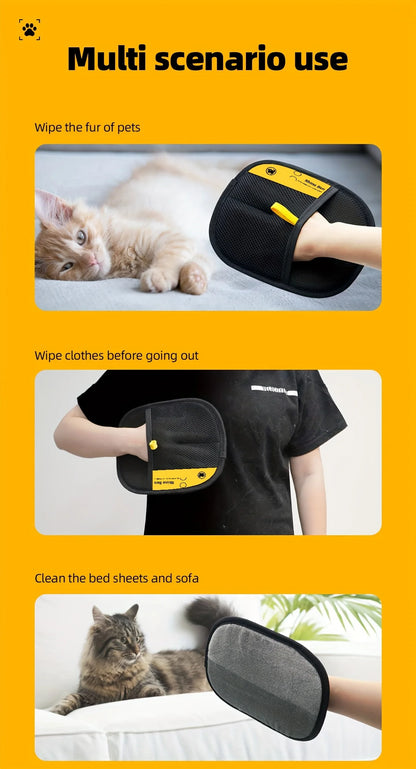 Pet Static Hair Removal Gloves Reusable Tool Washable Upgrade Edition Large Grooming Beauty Carpet Dog Cat Fur Supply Sofa Cloth