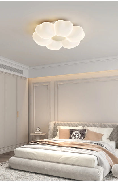 Children's Room Flower Ceiling Lights Pink Flower Princess Room Light Warm Romantic Girl Bedroom Nursery Baby Room Ceiling Lamps