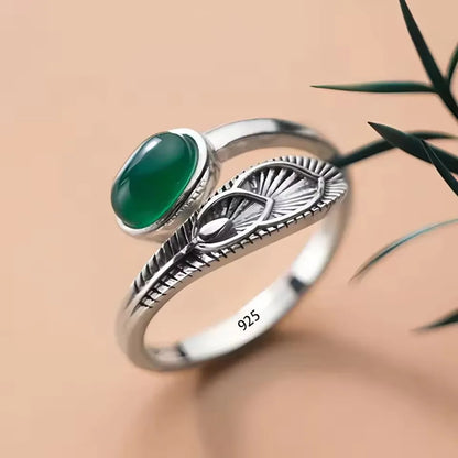 VENTFILLE 925 Sterling Silver Geometric Multilayer Round Bead Ring Female Fashion Punk Temperament Prevent Allergy Charm Jewelry