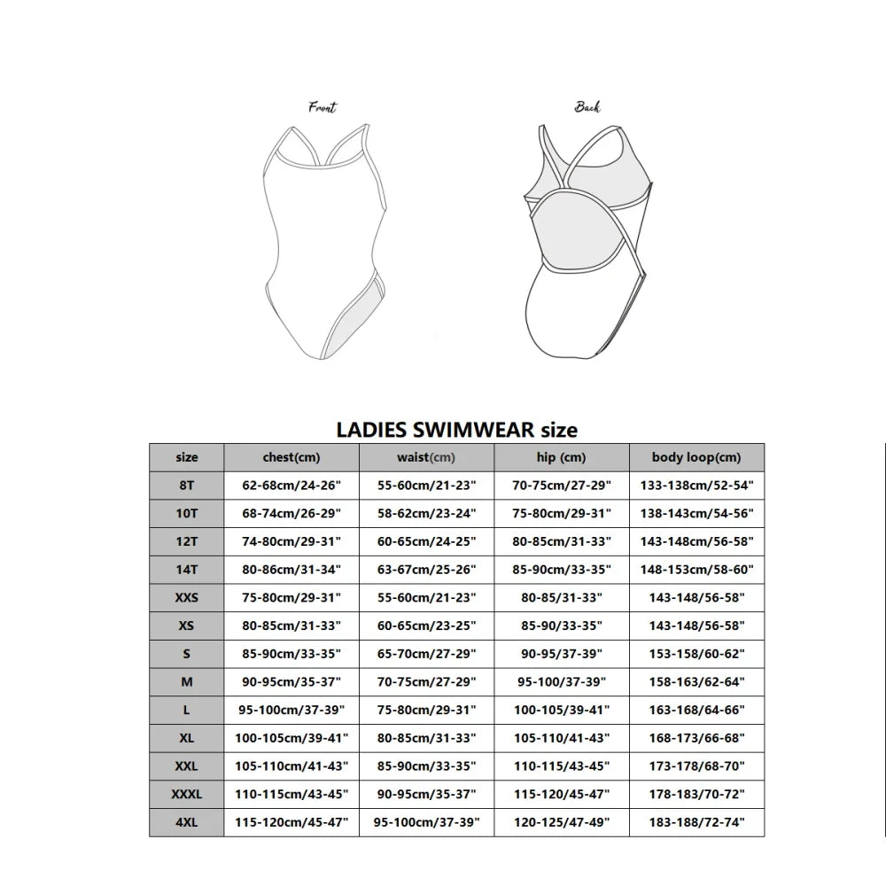 USA Female Swimsuit Bikini Sexy One-piece Comfortable Set Swimwear Functional Training Swimsuit Swimming Clothing 2026