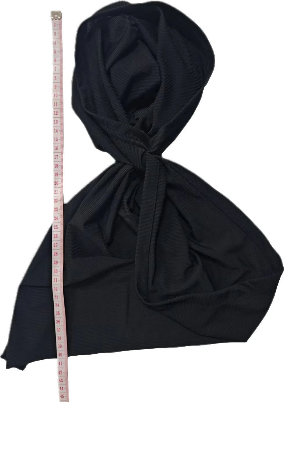 Solid Color Threaded Headscarf Wrapped Design With High Elasticity Suitable For Various Head Circumferences