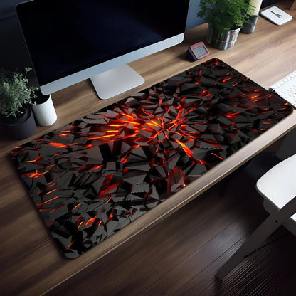 Colorful 3D Geometry Pattern Mouse Pad Non-slip Thickened Large Writing Lockedge Office Student Gaming Cushion MousePad