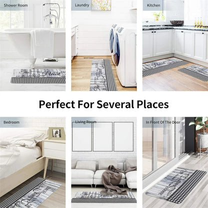 Kitchen Floor Mat Doormat for Living Room Bedroom Door Balcony Decorative Floormat Non-slip Long Strip Area Carpet