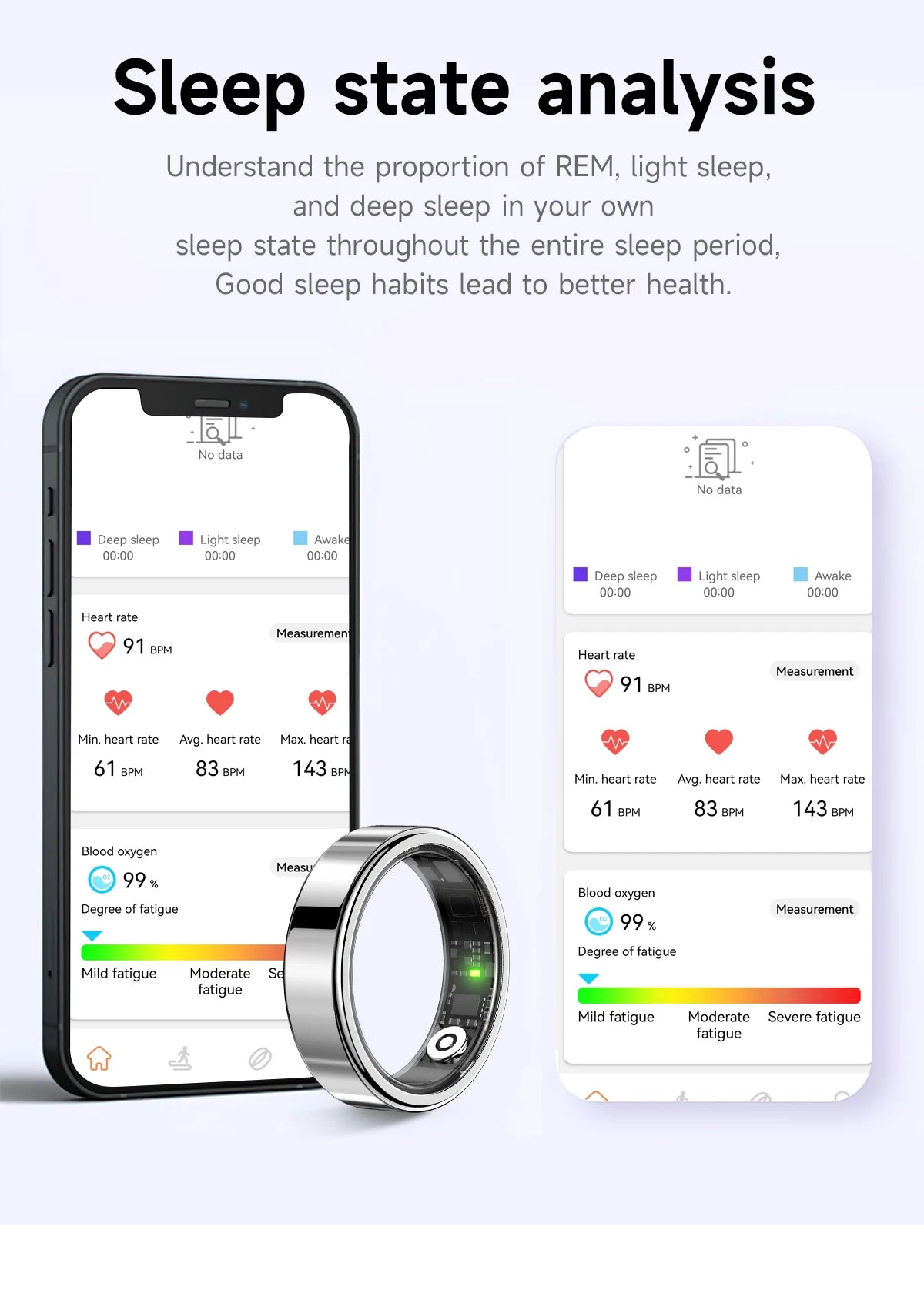 R10 Smart Ring with Charging Case for Men Women, Health and Sleep Monitor, 5ATM Waterproof, Multi-sport Mode, Smartring 2026 New
