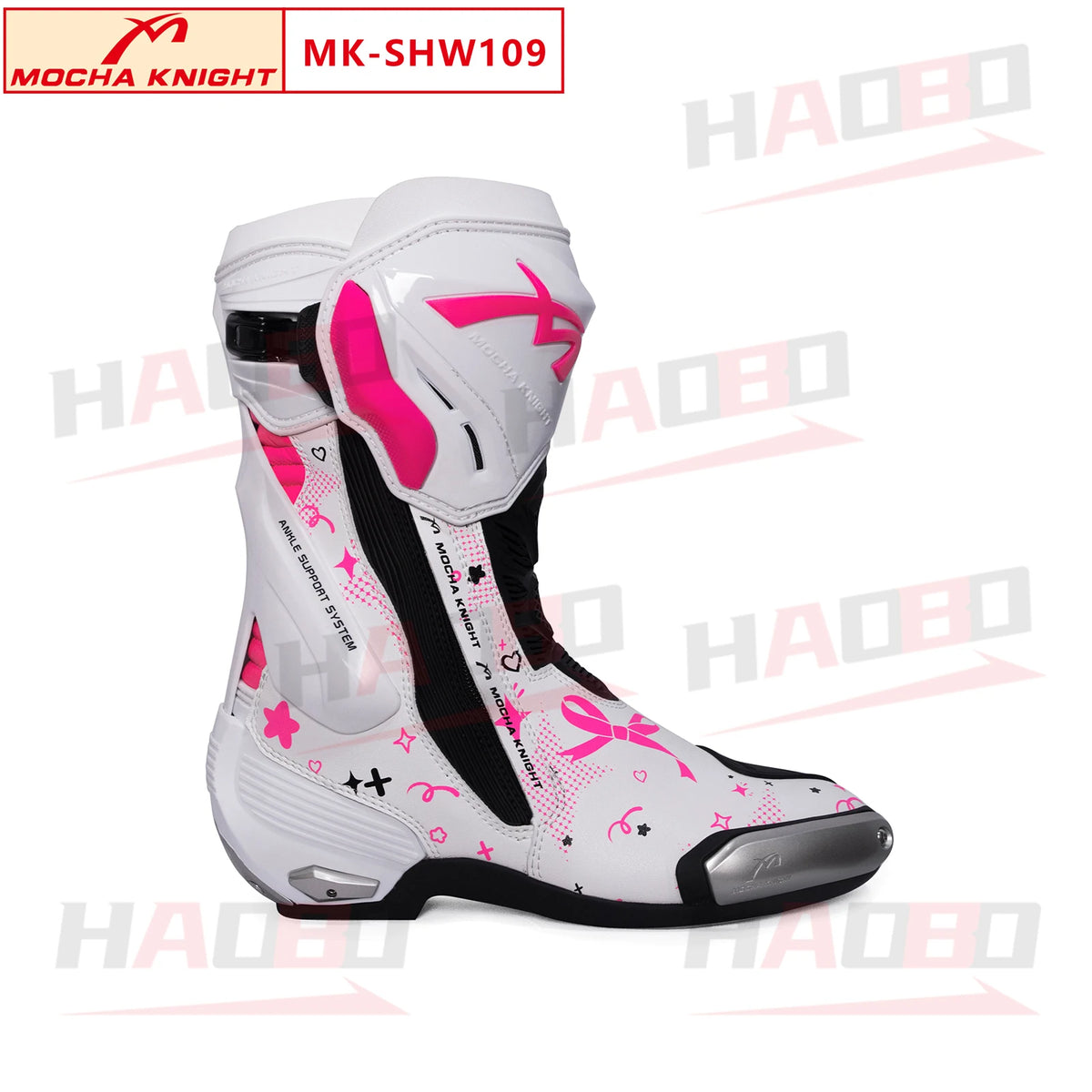 BENKIA SH109 Mocha Motorcycle Boots CE Certification Professional Track Riding Botas Men Women Anti Slip Waterproof Boots