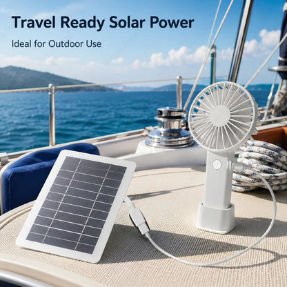 Portable USB Solar Charging Panel Stable Outdoor Charger for Mobile Phones Fans Flashlights Camping Travel and Emergency Use