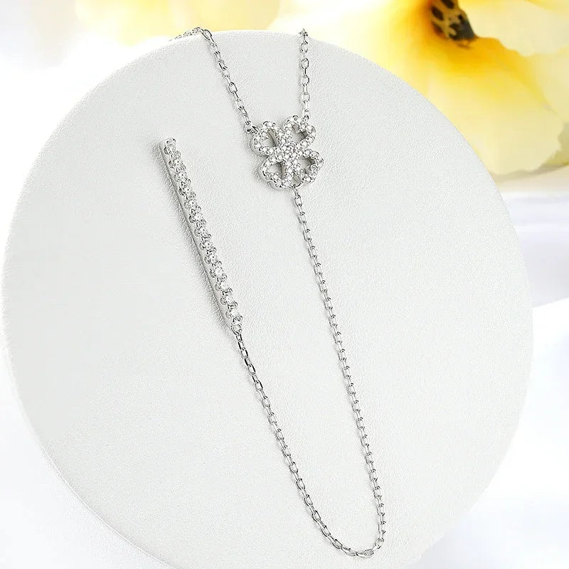 FCGJHW All Moissanite Necklace Pendant for Women Long Chain Lab Diamond Luxury Wedding Party Jewelry S925 Sterling Silver 2026