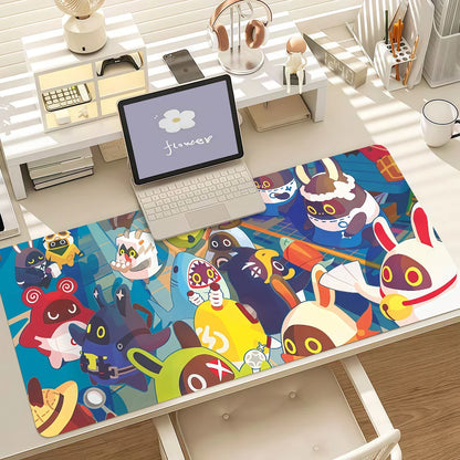 Game Zenless Zone Zero Bangboo Mouse Pad Anti Slip Rubber Edge Locked Thickened Laptop Gaming Desk Mat