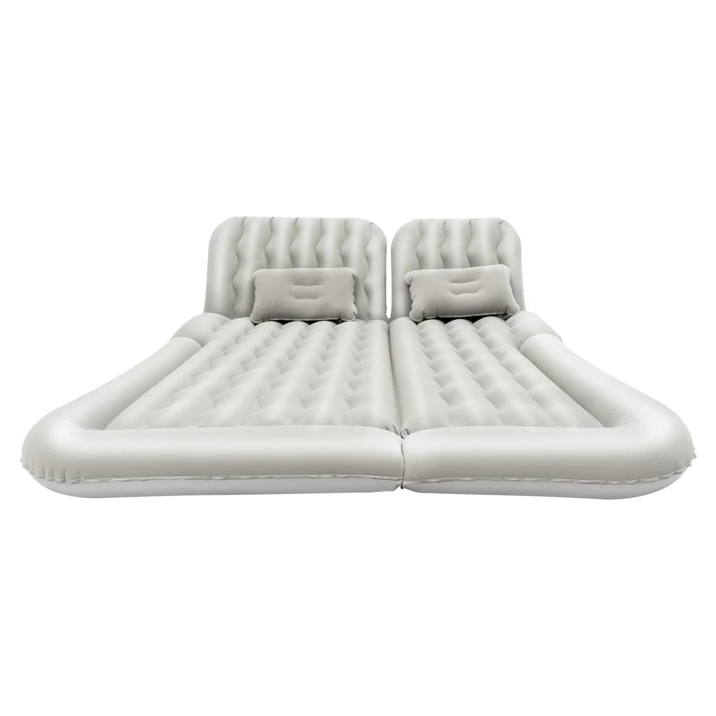 Universal Foldable Inflatable Bed Portable Inflatable Mattress Set Car Back Seat Sleeping Flocking Air Bed Cushion w/Pump+Pillow
