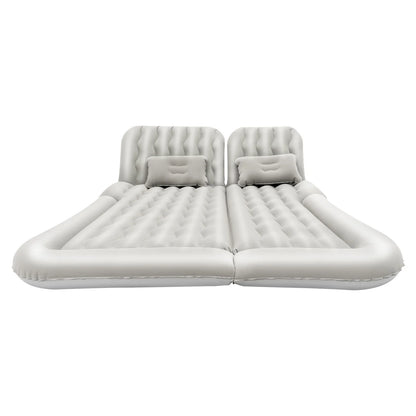 Universal Foldable Inflatable Bed Portable Inflatable Mattress Set Car Back Seat Sleeping Flocking Air Bed Cushion w/Pump+Pillow