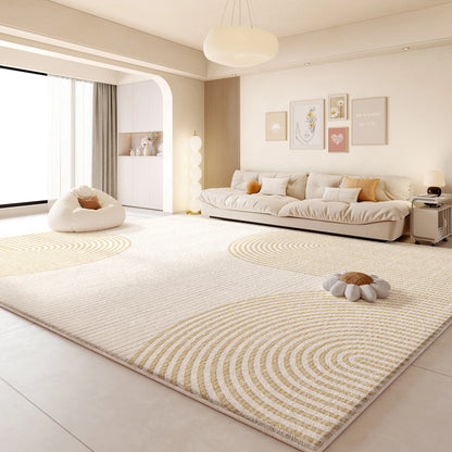Cream Style Living Room Decoration Rug Light Luxury Rugs for Bedroom Fluffy Soft Cloakroom Carpet Household Washable Floor Mat