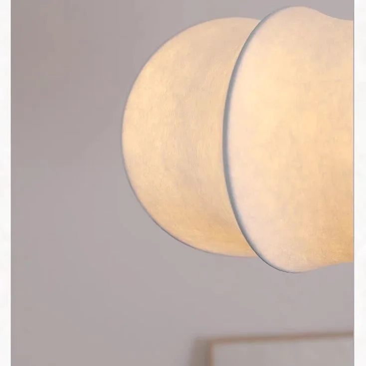 Japanese Style Wabi-sabi Style Silk Chandelier Retro Creative Bedroom Lamp French Designer Art Pendant Lights Room Decoration