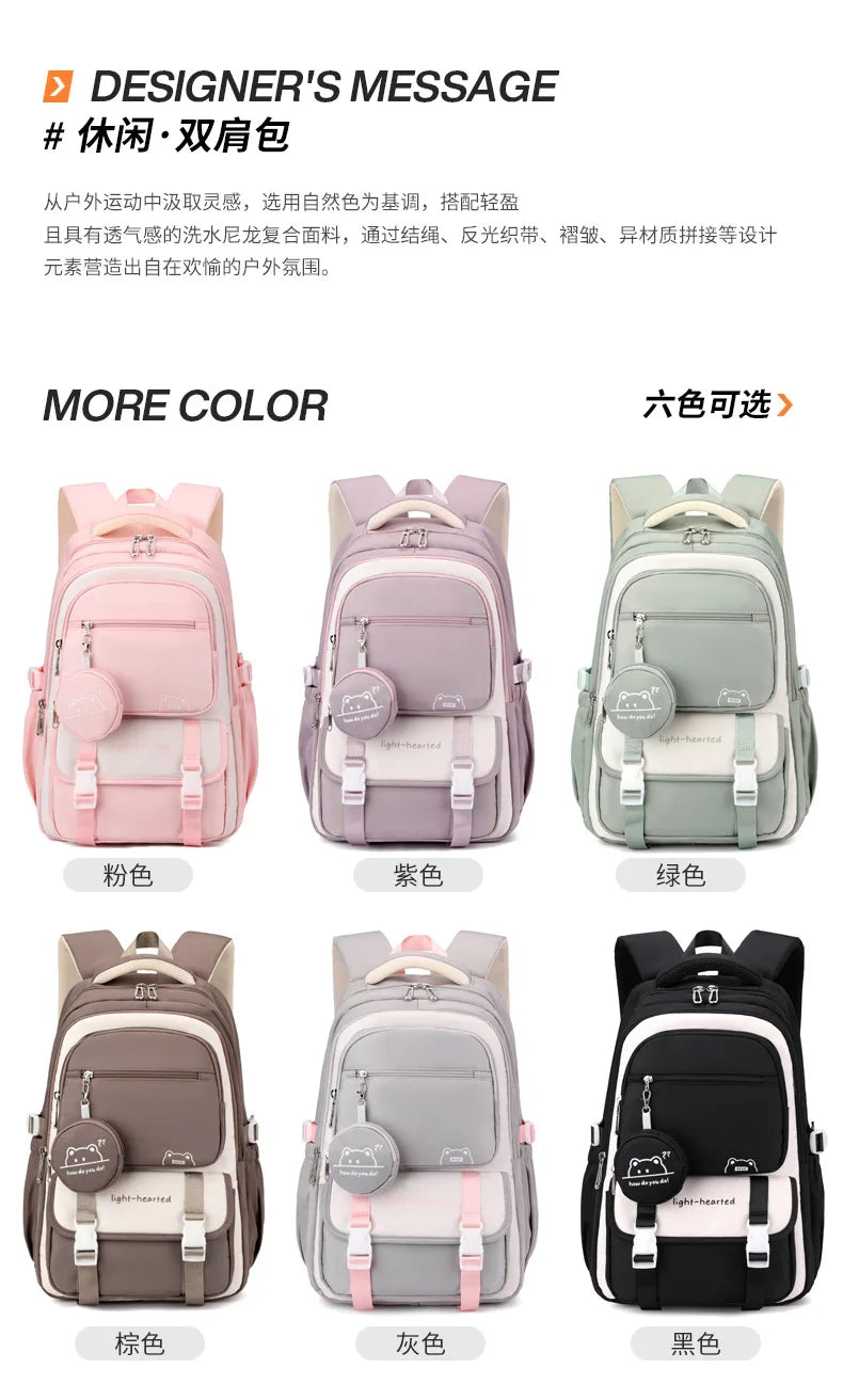 Waterproof light Weight Girls Backpacks School Bags for women Fashion travel bag printing child School Backpack mochila infantil