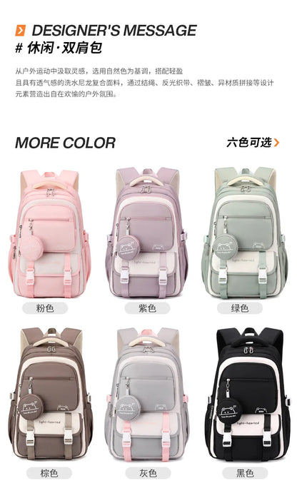 Waterproof light Weight Girls Backpacks School Bags for women Fashion travel bag printing child School Backpack mochila infantil