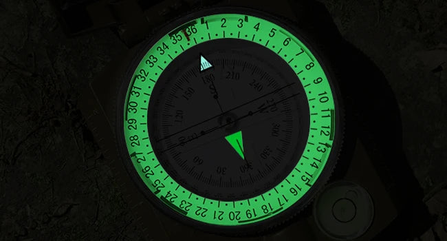 Metal Tactical Survival Military Compass Professional High Precision Sighting Navigation Luminescent for Outdoor Hiking Geology