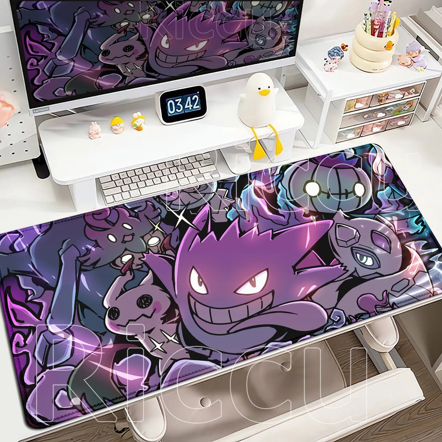 Gaming Anime P-Pokemons Gyarados Mousepad Large Non-slip Rubber Mouse Pad Gamer XXL 900x400mm Pc Keyboard Desk Mouse Mat Carpet