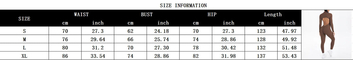 Solid Color Bodysuits for Woman's Backless Long Sleeved Zipper Yoga Jumpsuits High Dtrength Workout Sports Fitness Clothing Set