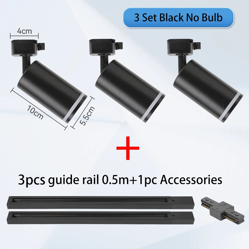 Track Light Modern Led Ceiling Lamp 110V 220V Spots To Ceiling Lighting Gu10 Led Lights Spotlights led ceiling Kitchen Lighting