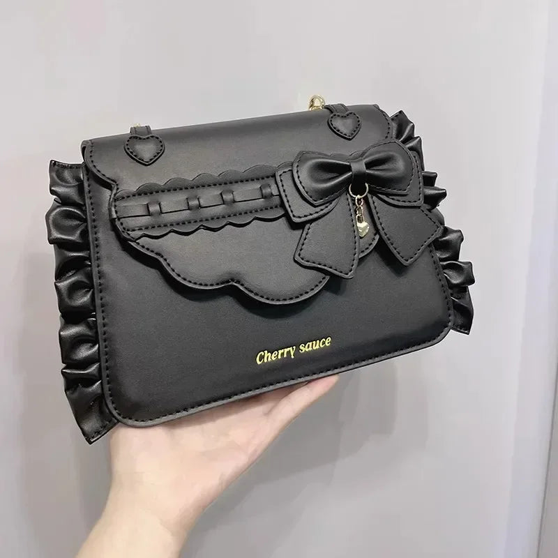 Sweet Ita Bag 2026 Elegant Lolita Bag Ladies Cute Girls Bow Crossbody Bag Popular JK Uniform Shoulder Bag Autumn Bolso Сумка