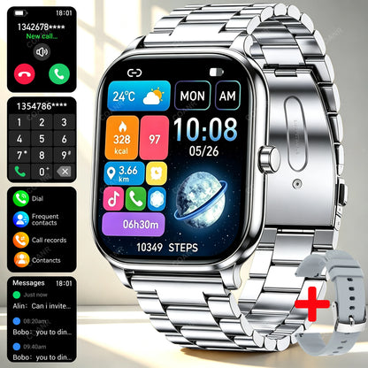 New Men woman Smart Watch 1.83" HD Screen Health Monitor wireless Call Sports Fitness tracking SmartWatches IP68 Waterproof