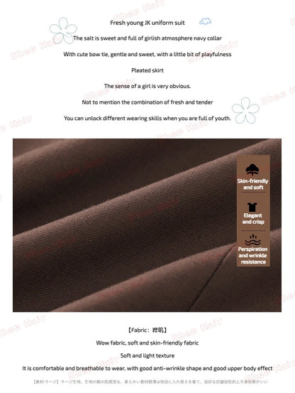 JK Japanese School Uniform Jacket Girls Multicolor Graduation Outfit for Harry Magic Academy with Sexy Pleated Skirt Tie Set New