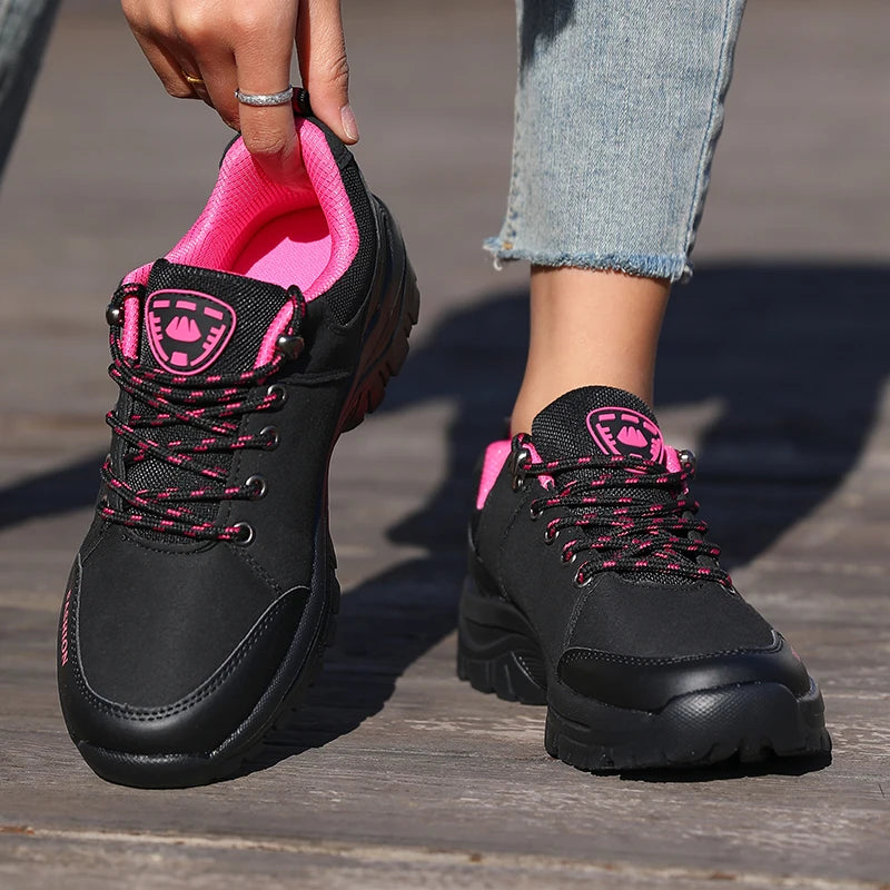 Outdoor Hiking Shoes for Women Anti Slip Comfortable Lightweight Luxury Brand Waterproof Platform Trekking New Women's Sneakers