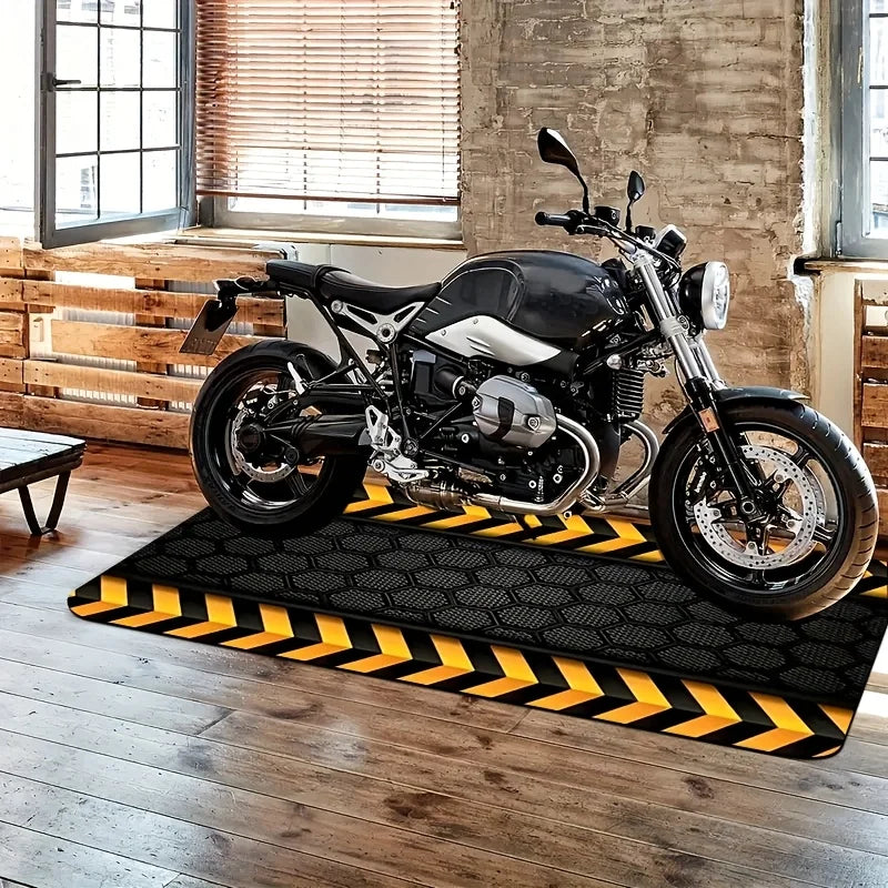 VIKAMA Long Runner Rug, Anti-Slip Motorcycle Mat, Indoor/Outdoor Use, Easy to Clean, Ideal for Racing Motorcycles