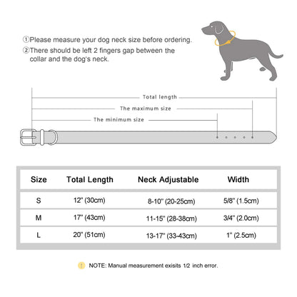 Customized Leather Dog Collar DIY Personalized Small Medium Dogs Chihuahua Pitbull Necklace Free Name Charms Pet Accessories