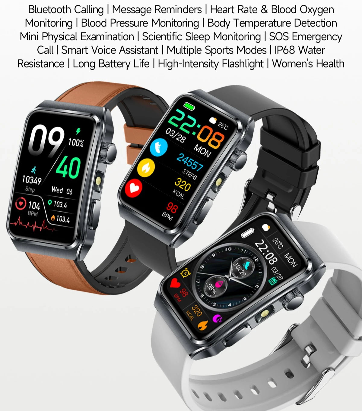 New 2025 For Apple Watch 10 Smart Watch Men Body Temperature Bluetooth Call GPS Sports Women Smartwatch for Apple iOS Watches