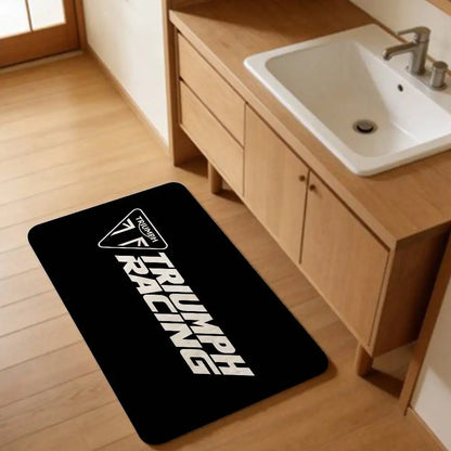 T-Triumph Motorcycle Logo Room Mats Retro Multiple Choice Living Room Kitchen Rug Non-Slip Welcome Rug