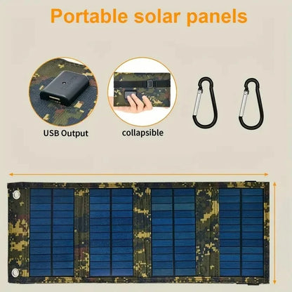 Portable USB Foldable Solar Panel Folding Solar Panels For Travel Mobile Phone Charging Bank Flashlight Fan Mobile Phone Battery