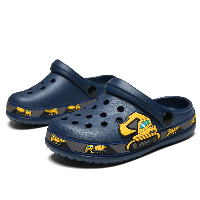 New Fashion Cartoon Sandals for Kids Summer Slippers Boys Girls Casual Garden Shoes Hollow-out Beach Shoes Clogs for Children
