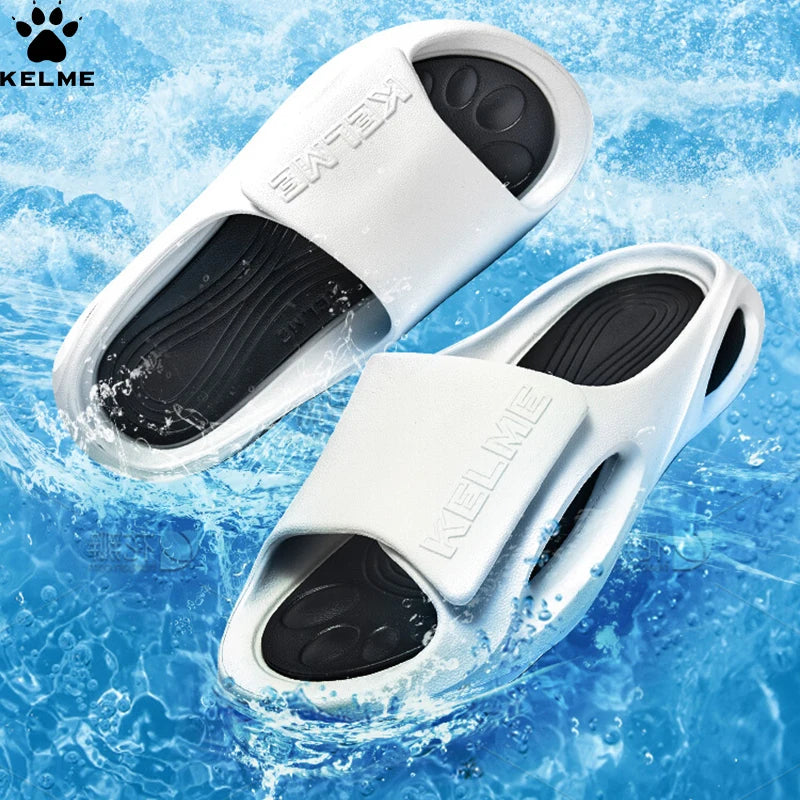 KELEME Summer Men's Slippers Super Soft EVA Slip-on Slippers For Men Fashion Wear-resistant Platform Outdoor Beach Shoes 2023