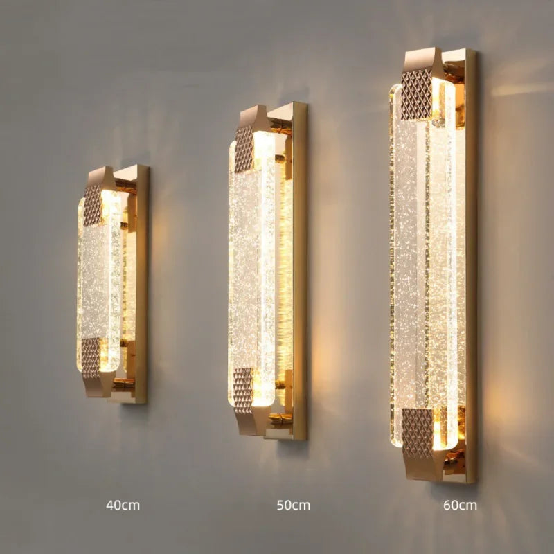 Modern Luxury Crystal Wall Lamp Bedroom Bedside Corridor Stairway Hallway Restaurant Kitchen Background Wall Led Light Sconce