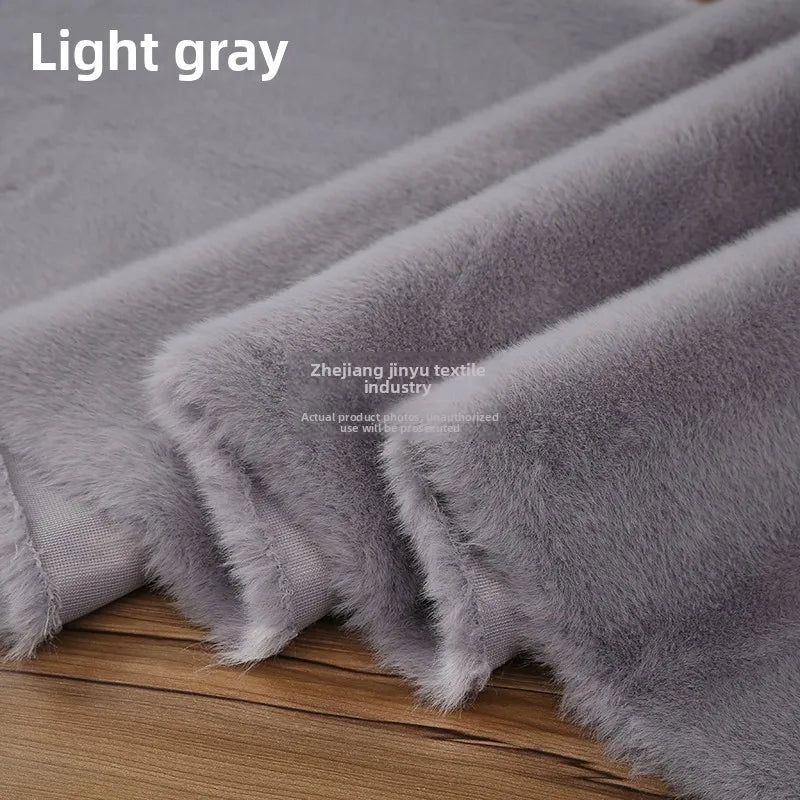 Thickened Imitation Mink Fur Grass Plush Fabric for Soft DIY Sewing Handmade Coat Vest Toy Doll Clothing Fashion Cloth Material