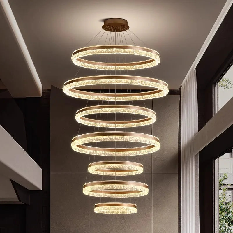 Modern Home Decor Ring LED Lights Pendant Light Lamps for Living Room Chandeliers for Dining Room Hanging Light Indoor Lighting