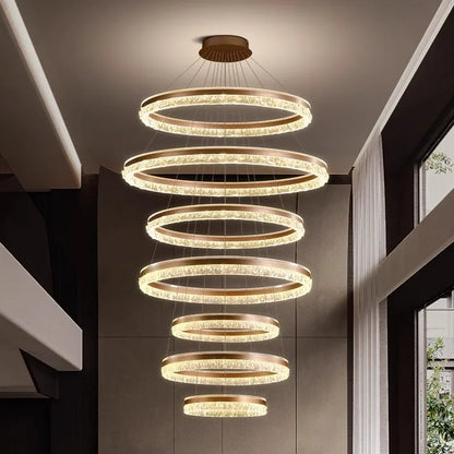 Modern Home Decor Ring LED Lights Pendant Light Lamps for Living Room Chandeliers for Dining Room Hanging Light Indoor Lighting