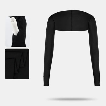 UV Protection Shrug Cooling Cycling Shawl Sun Cover Golf Stretch Breathable Casual Wear Summer Thumb Hole Driving Arm Sleeve