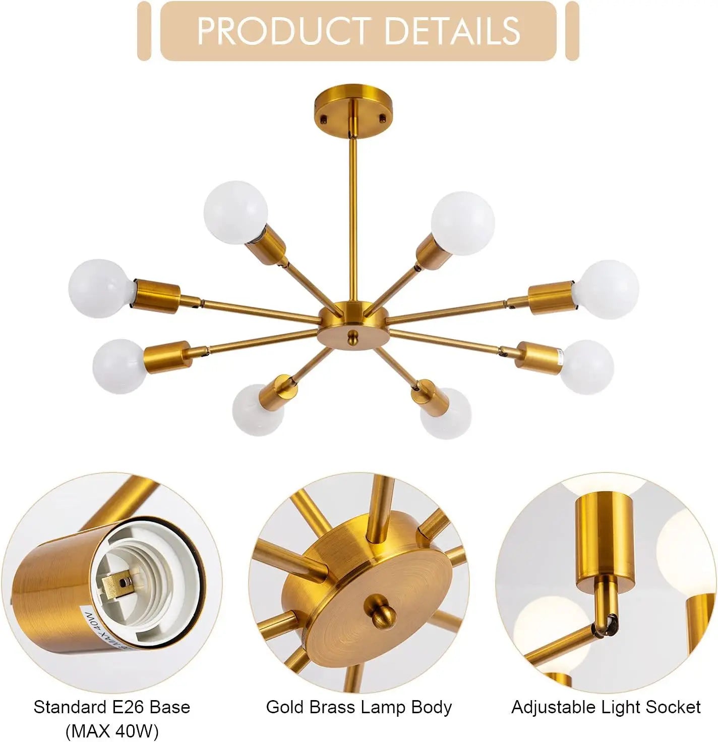 Living Room Ceiling Lamp Modern Chandelier Home Lighting E27 Mounted for Bedroom dining Room Corridor Light Balcony Lights
