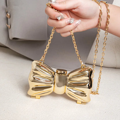 Luxury Golden Evening Bag Purses and Handbags Designer Shoulder Bags Funny Shape Party Wedding Round Acrylic Shiny Clutch Purse