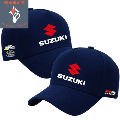 Suzuki motorcycle GSX racing hat, outdoor motorcycle cycling competition duckbill hat, summer cotton sunshade hip-hop hat