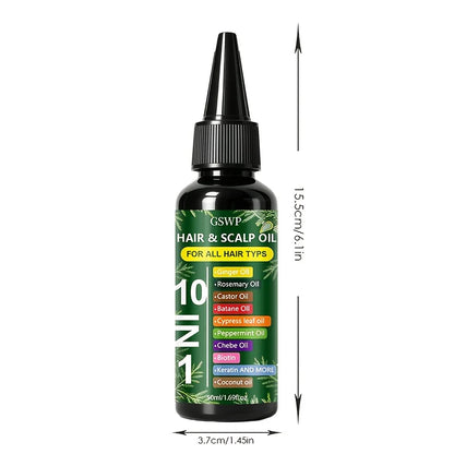 GSWP 10-in-1 Moisturizing Hair Oil: Hydrates and nourishes to care for your tresses.50ml/100ml