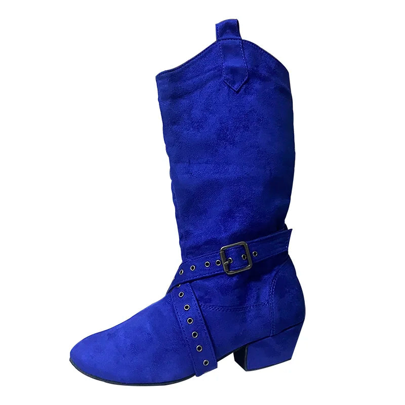 Customized Heel Practice Boots Half Boots Line Dance Boots Soft Suede Bottom Ballroom Party Dance Shoes Black Boots Dancing