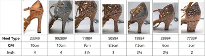 CIDIPAI Black Silk Satin Latin Dance Shoes For Women Latex Soft Soled Ballroom Tango Salsa Dance Shoes Indoor Party Shoes