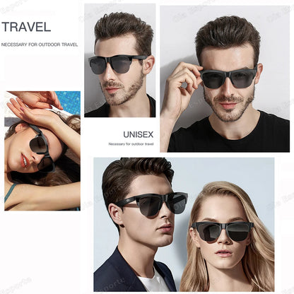 2026 Smart Glasses New AI Translation UV400 Polarized Lenses Wireless Bluetooth Call HD Voice navigation Driving SmartSunglasses