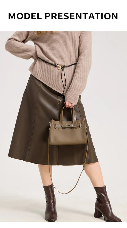 NEW Luxury Quality Genuine Leather Handbags Cowhide Satchel Bag for Women mini bags Fashion Lady Crossbody Messenger Bags