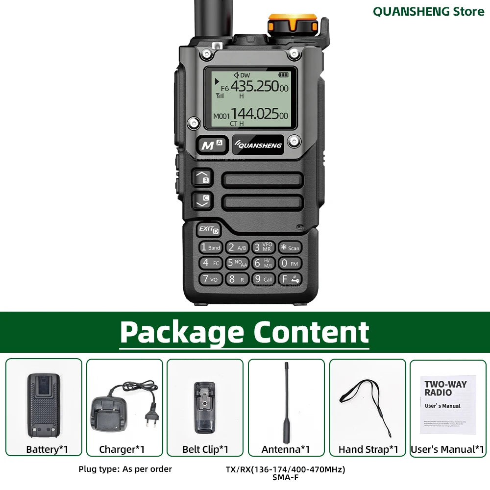 Quansheng UV K5 8 V3 Walkie Talkie Two Way Radio 2MB Memory Long Range AM FM Ham Camping Communication K6 Wireless Set Station