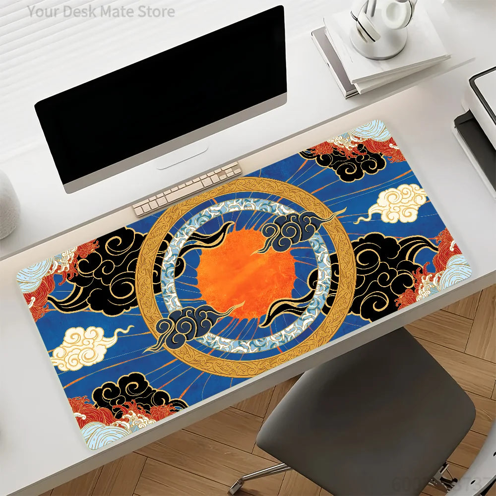 Art Amaterasu Mouse Pad Non-slip Rubber Gamer Balance Computer Mat Decoracion Deskmat Laptop Office Large
