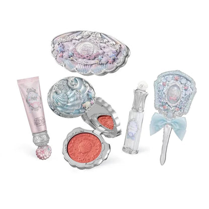 Flowerknows Shell's Jewel Makeup Gift Set Eye Blush Lip Glaze Setting Powder Correcting Primer For Women Full Kit
