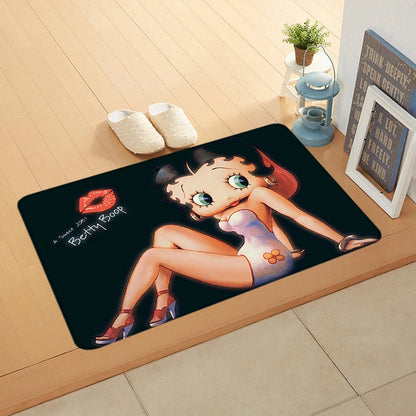 House Entrance Doormat Bettys Boops Hallway Carpet Living Room Rugs Foot Carpets Bathroom Rug Floor Mats Non-slip Home Decor